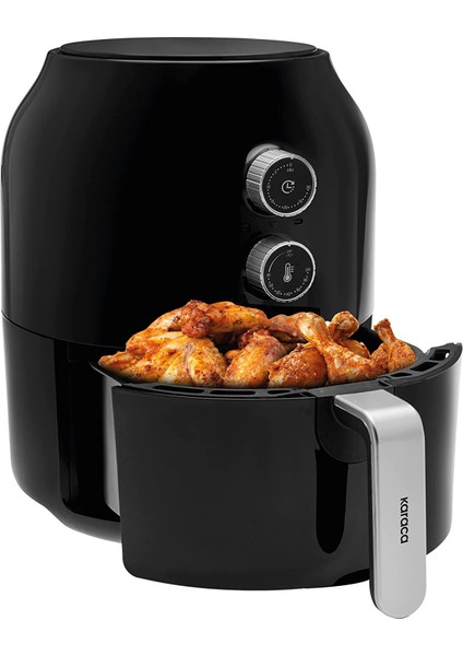 Foodrition Siyah Air Fryer Yağsız Fritöz 3,5 L