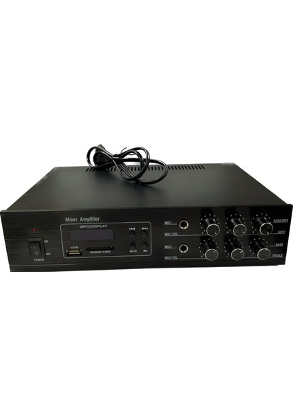 Trafo Amfi ve Trafo Duvar Tipi Hoparlör Paketi (5 Hoparlör ve Tek Bölge Bluetooth USB Trafolu Amfi)