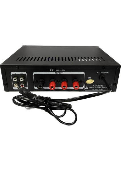 2 Bölge Amfi ve Trafo Duvar Tipi Hoparlör Paketi (5 Hoparlör ve 2 Bölge Bluetooth USB Trafolu Amfi)