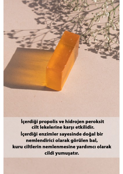 Propolisli Bal Sabunu Peeling Etkili Ballı Şeffaf Sabun B Vitaminli
