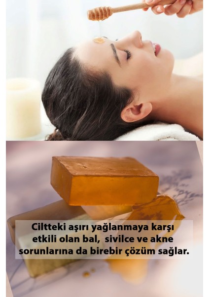 Propolisli Bal Sabunu Peeling Etkili Ballı Şeffaf Sabun B Vitaminli