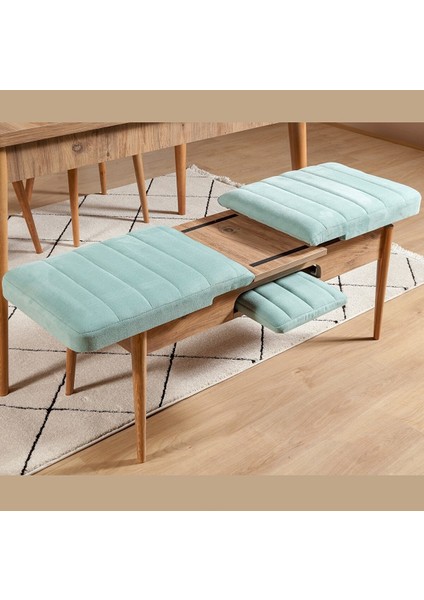 Ahşap Açılır Bench Atlantik Fıstık Yeşil