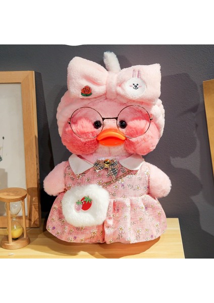 Kawaii Karikatür Lalafanfan 30CM Ördek Peluş Doğum Günü Armağanı