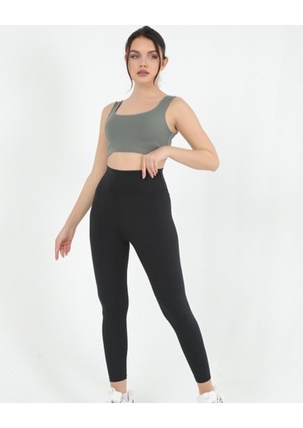 Siyah Yüksek Bel Basic Tayt fiyatları