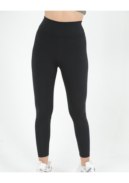 Siyah Yüksek Bel Basic Tayt fırsatları