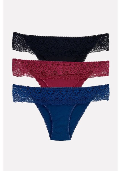 Pıerre Cardın 2236 Dantelli Slip 3 Lü Paket