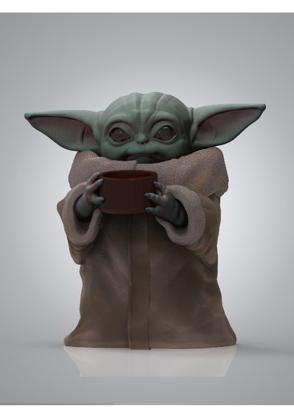 Baby Yoda Figure - Bebek Yoda Figürü - 19X15X20CM