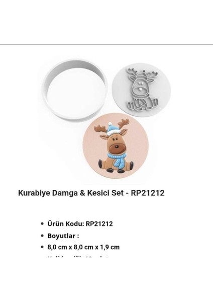 Kurabiye Kalıbı Damga & Kesici Set