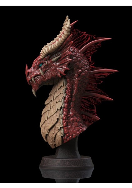 House Of Figure Red Dragon - 9X15X24CM