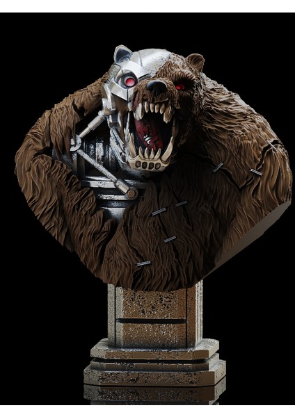 Love, Death & Robots Barghest Bust -16X16X20CM