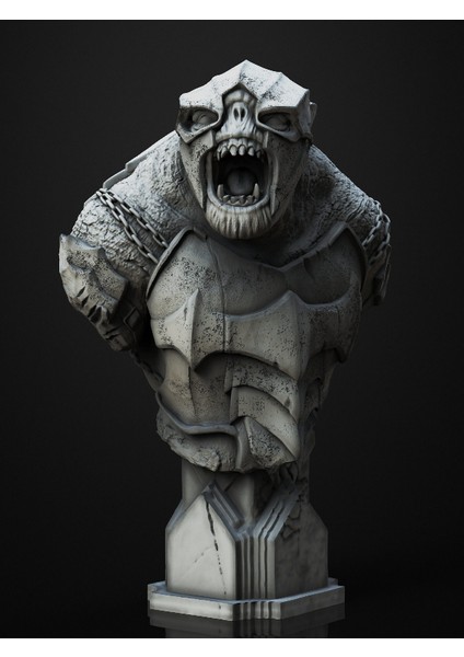 Lord Of The Rings Battle Troll Bust 2 - Ürün Renklidir - 10X14X20CM