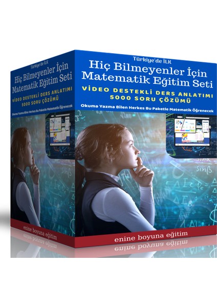 Enine Boyuna Eğitim Hiç Bilmeyenler Için Matematik Eğitim Seti