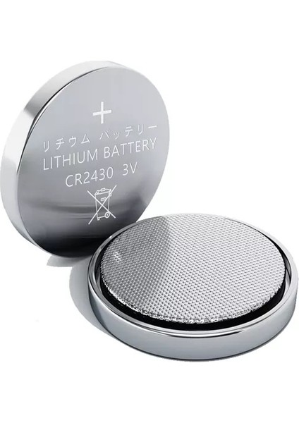 1 Kart 5 Adet Fiyatıdır - Araba Anahtarı Pili Kumanda Pili CR2430 3V Lityum Para Pil Tekli Blister 1 Kart 5 Adet Cr 2430