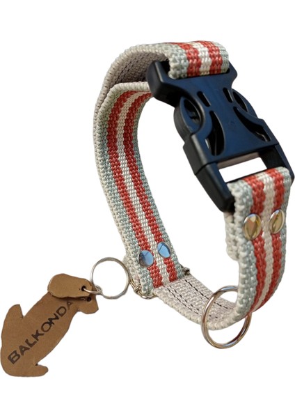 Köpek boyun tasması kalın sık dokuma füme kolon orta ve büyük ırk genişlik:3,5cm kalınlık:4mm boyun ölçüsü:30-55cm ayarlamalı dog collar T3-14