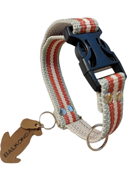 Köpek boyun tasması kalın sık dokuma füme kolon orta ve büyük ırk genişlik:3,5cm kalınlık:4mm boyun ölçüsü:30-55cm ayarlamalı dog collar  T3-14