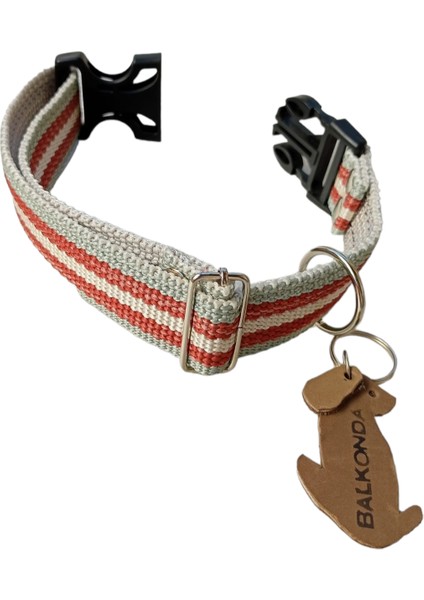 Köpek boyun tasması kalın sık dokuma füme kolon orta ve büyük ırk genişlik:3,5cm kalınlık:4mm boyun ölçüsü:30-55cm ayarlamalı dog collar T3-14