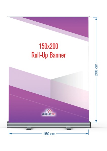 Roll Up Banner 150X200CM Baskısız