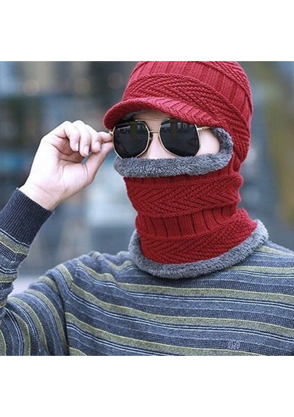Kış Örme Balaclava Bere Şapka (Yurt Dışından)