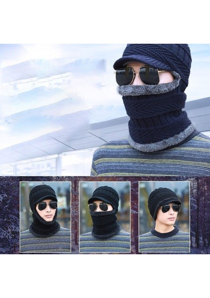 Kış Örme Balaclava Bere Şapka (Yurt Dışından)