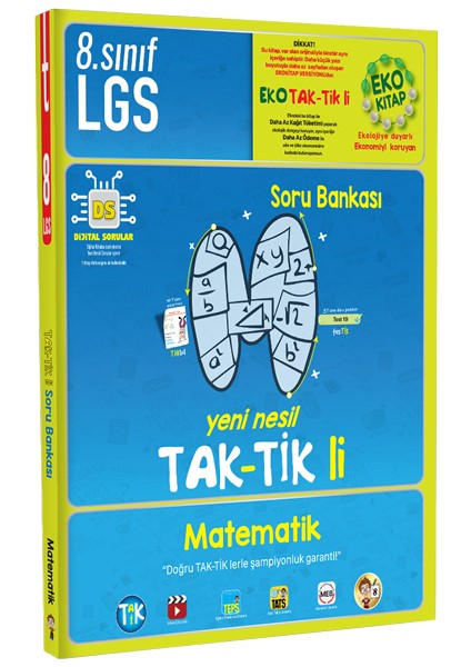 Tonguç Akademi 8. Sınıf Matematik Eko Taktikli Soru Bankası