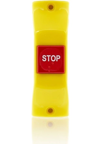 Buton Sarı Zemin Kırmızı Düğme Boru Tipi Montaj Stop Yazısı SSB863 fiyatları