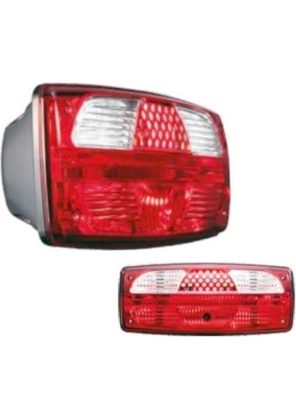 Üniversal Yeni Star Stop Lamba Kırmızı-Beyaz