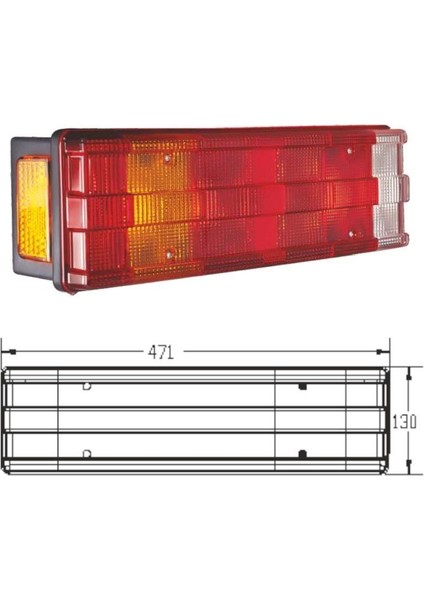 Dorse Tır Stop Lambası 7 Fonksiyonlu Kanallı fiyatları