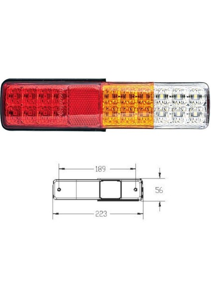 Forklift LED Stop Lambası 4 Fonksiyonlu 24V fiyatları