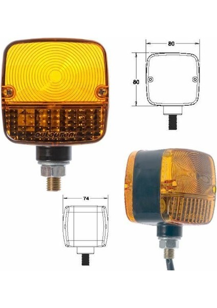 Forklift Çift Taraflı Sinyal Lambası Sarı-Sarı modelleri