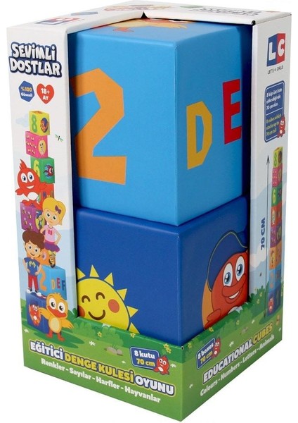 Lets Be Child Lc Sevimli Dostlar Eğitici Denge Kule Oyunu LCSD-39000
