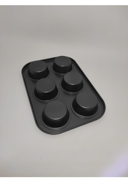 Nakres 6 Bölmeli Yanmaz ve Yapışmaz Kek Kapsülü Yapışmaz Mini Tart Kek Kapsülü Muffin Ekler Kalıbı 26-18 cm fırsatları