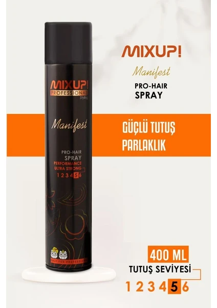 Mixup! Manifest Güçlü Tutuş Saç Spreyi 400ml