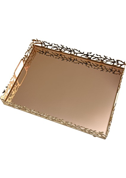 M Gold Dikdörtgen Tepsi 40 cm fiyatları