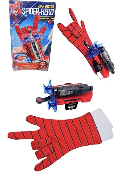 Örümcek Adam Atıcı Eldiven Spiderman Oyuncak Yapışan Ağ Fırlat