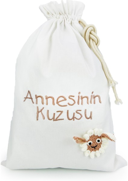 Exclusive El Işlemeli Kuzulu Kese
