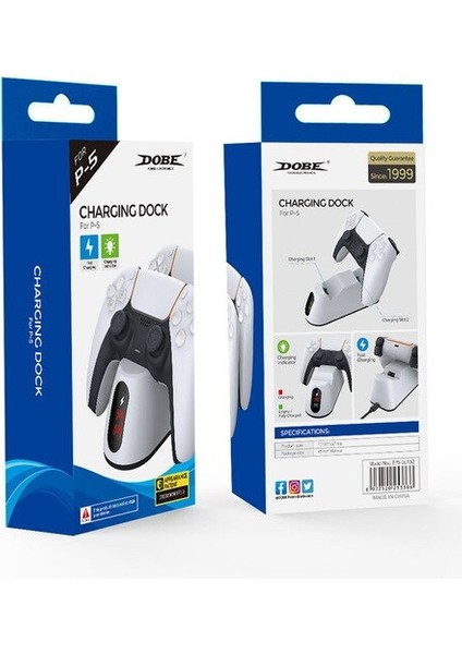 Ps5 Dobe Dual Dock Gamepad Göstergeli Şarj Stand TP5-0516B indirimleri