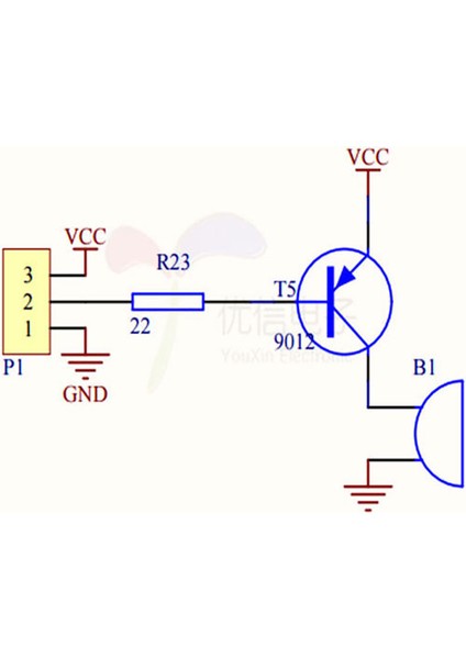 Roba Pasif Buzzer Ses Modülü Arduino 5VDC 30MA 85DBA 10CM