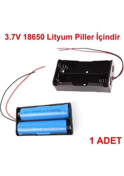 Roba Ikili 2 Li 18650 Pil Yuvası Kablolu Tutucu 7.4V Pil Şarj Kutusu