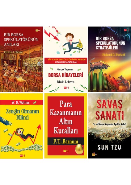 Borsa - Yatırımcı Seti-6 - 6 Kitap - Yatırım, Finans, Para, Borsa, Bir Borsa Spekülatörünün Anıları - Edwin Lefevre