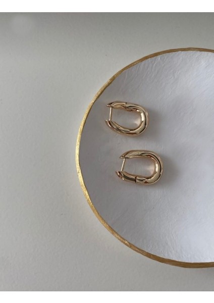 Kadın Altın Kaplama Gold Balenciaga Küpe fiyatları