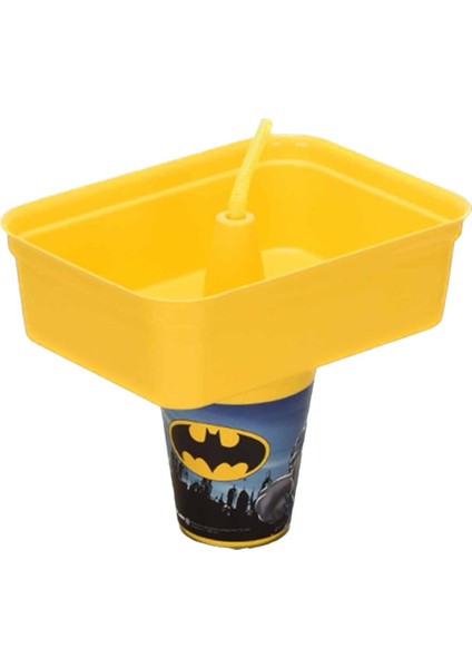 Batman Köşeli Mısır Kovalı Pipetli Bardak