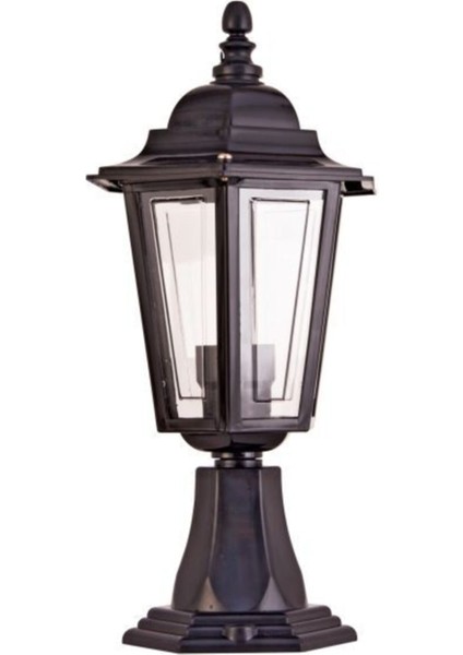 K 2242 Altıgen Fener Set Siyah 6 Adet