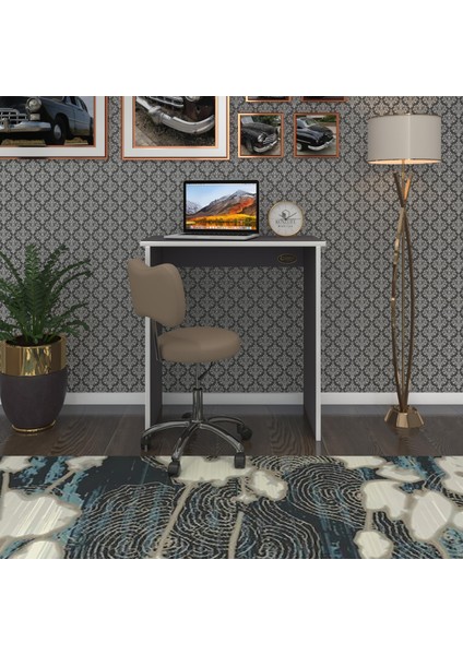 Kenzlife bilgisayar çalışma masası çambudivip 075*070*40 gri ofis sekreter laptop