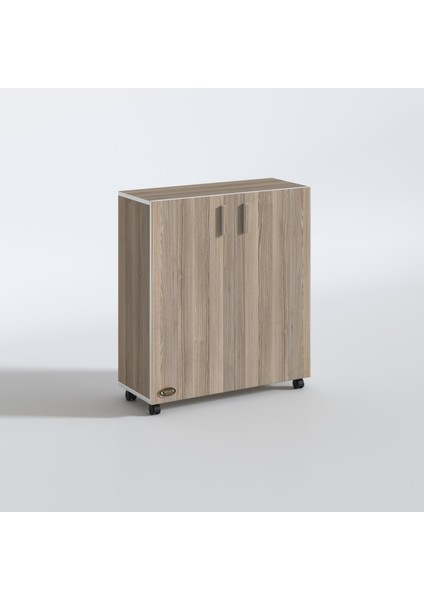 Kenzlife 2 kapılı dolap rabia 088*070*032 crd kapaklı tekerlekli banyo mutfak ofis kitaplık ayakkabılık kiler fırsatları