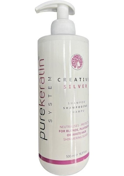 Purekeratin Tuzsuz Silver Mor Şampuan 500 Ml