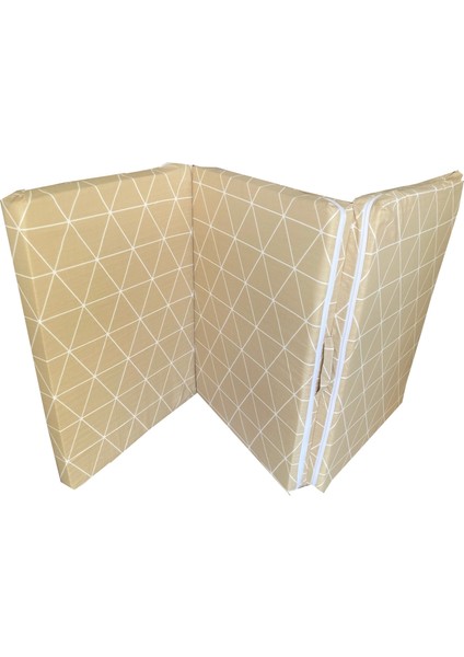 Katlanır Yer Yatağı Sünger Yatak Krem Piramit 80 X 180 Cm-6 Cm Tek Kişilik modelleri