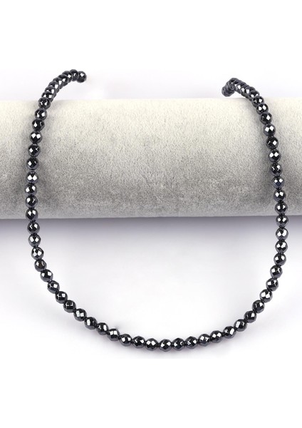 Hematit Doğal Taş Dizi 6 mm Fasetli Küre Kesim fiyatları