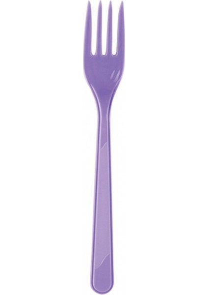 Plastik Çatal - 25'li Mor