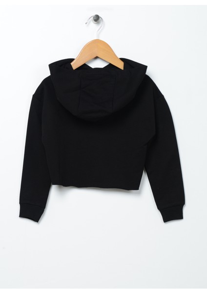 Baskili Kız Çocuk Siyah Sweatshirt Joyful Girl fiyatları