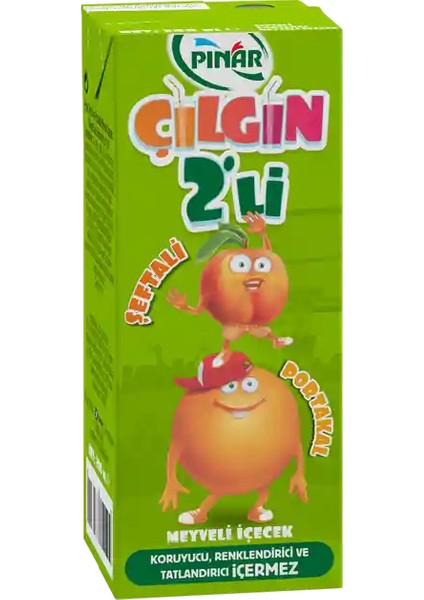 Çılgın İkili Şeftali Portakal 200 ml